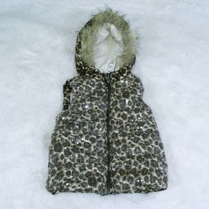 The Children's Place Sequin Leopard Vest